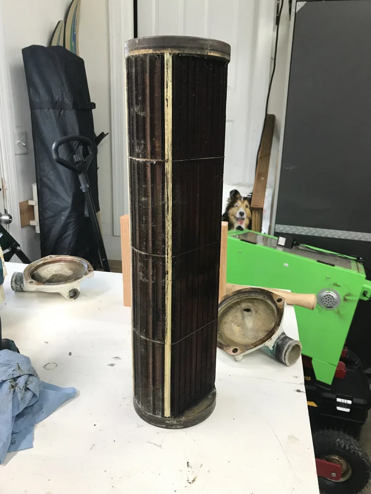 Tiara 3700 Open after-cooler and oil cooler service — photo 5