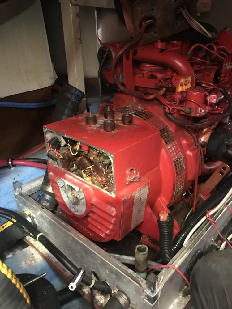 Westerbeke 8 kW genset repair — photo 1